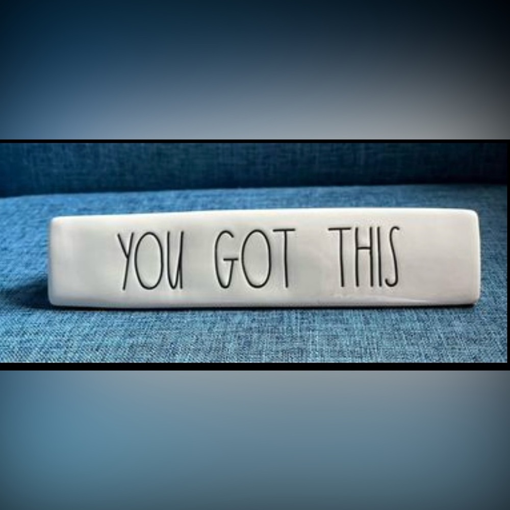 Rae Dunn Desk Name Plate (8.5" x 1.75" x 1.75") You GOT This Desk Decor Gift